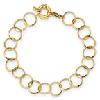 14K Circle Chain Bracelet