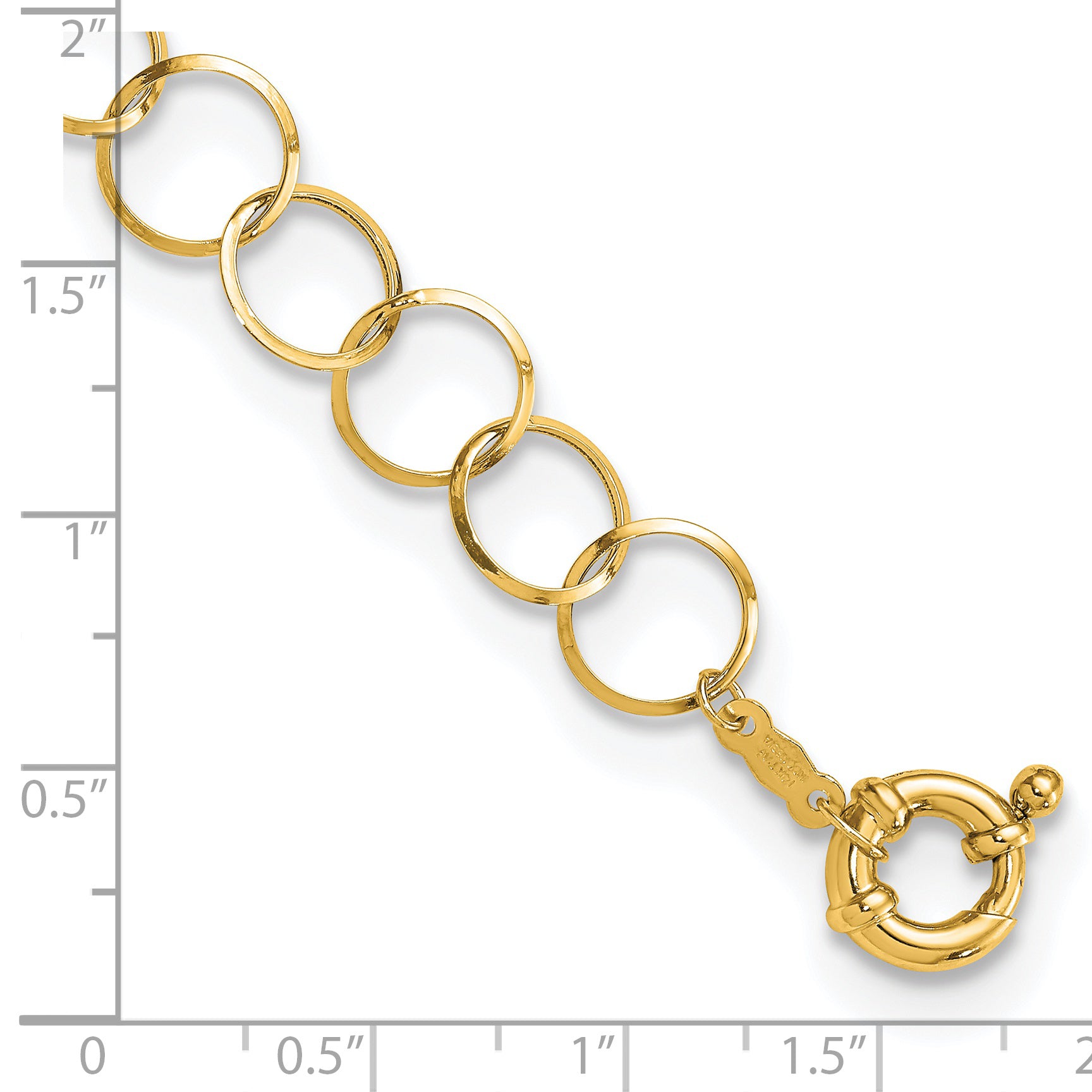 14K Circle Chain Bracelet