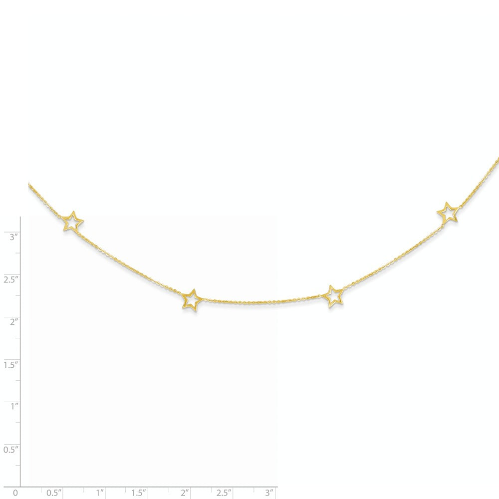 14K Star w/2in Extension Necklace