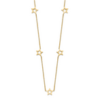 14K Yellow Gold Star w/2in Extension Necklace