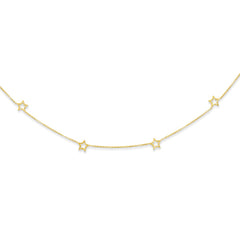 14K Star w/2in Extension Necklace