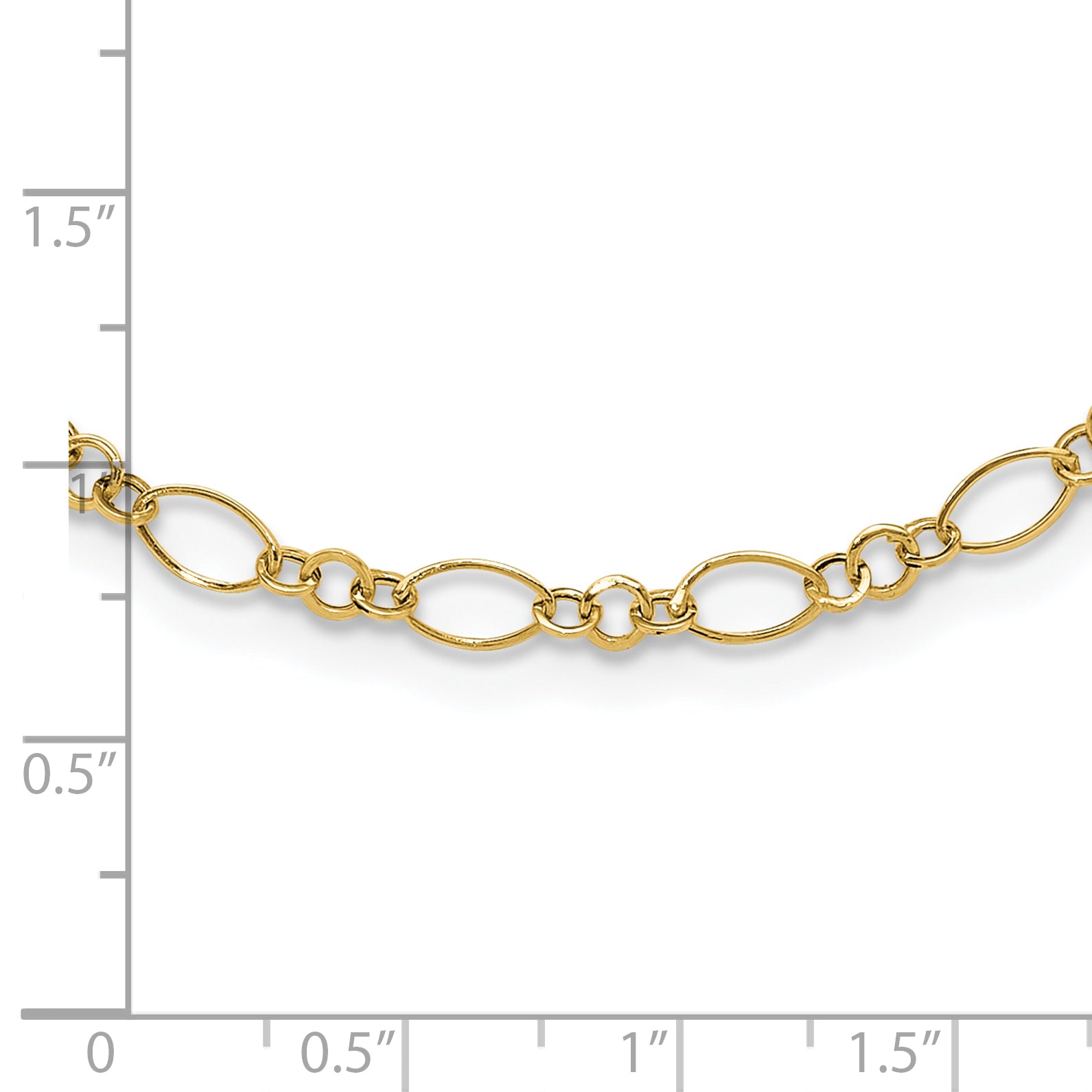 14k Oval Link Necklace