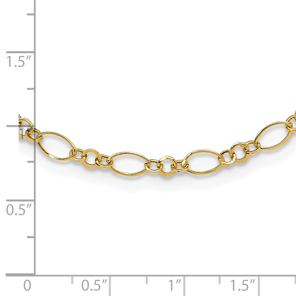 14k Oval Link Necklace