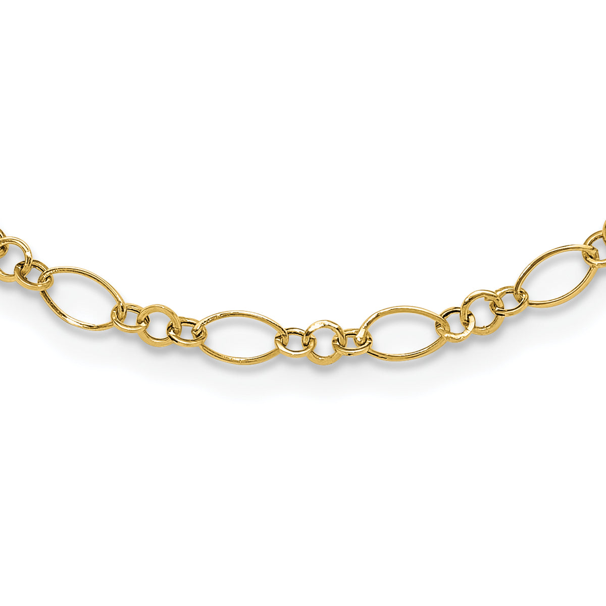 14k Oval Link Necklace