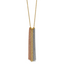14k Tri-color Dangle Chain with 2in ext Necklace