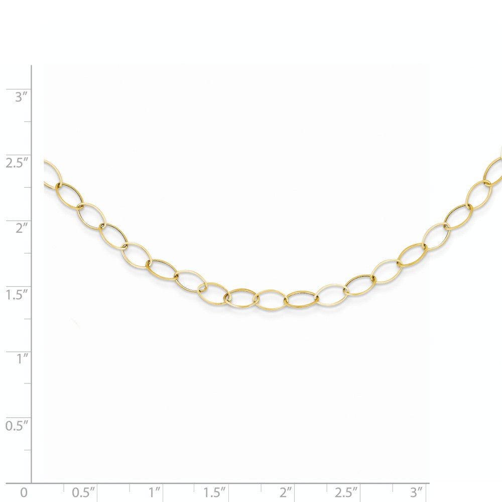 14K Oval Link Necklace