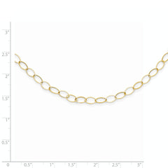 14K Oval Link Necklace