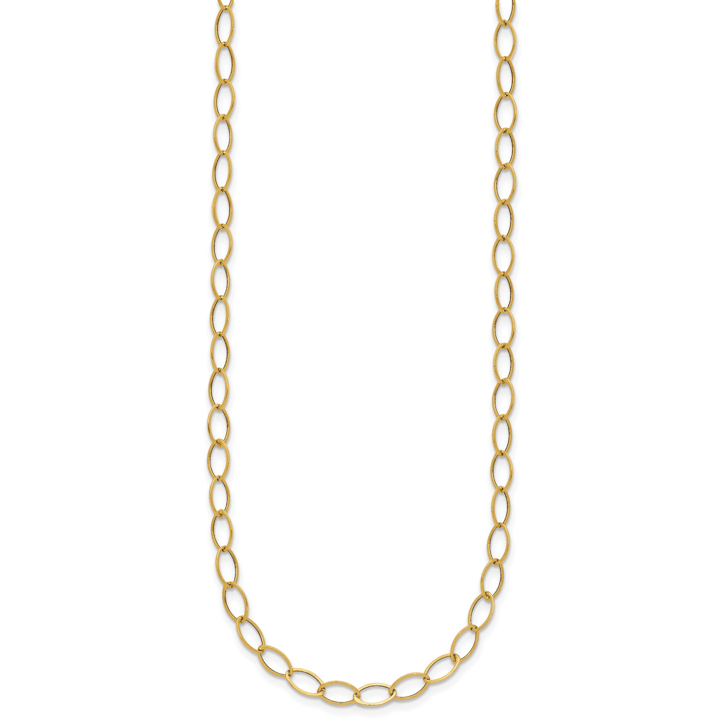 14k Oval Link Necklace