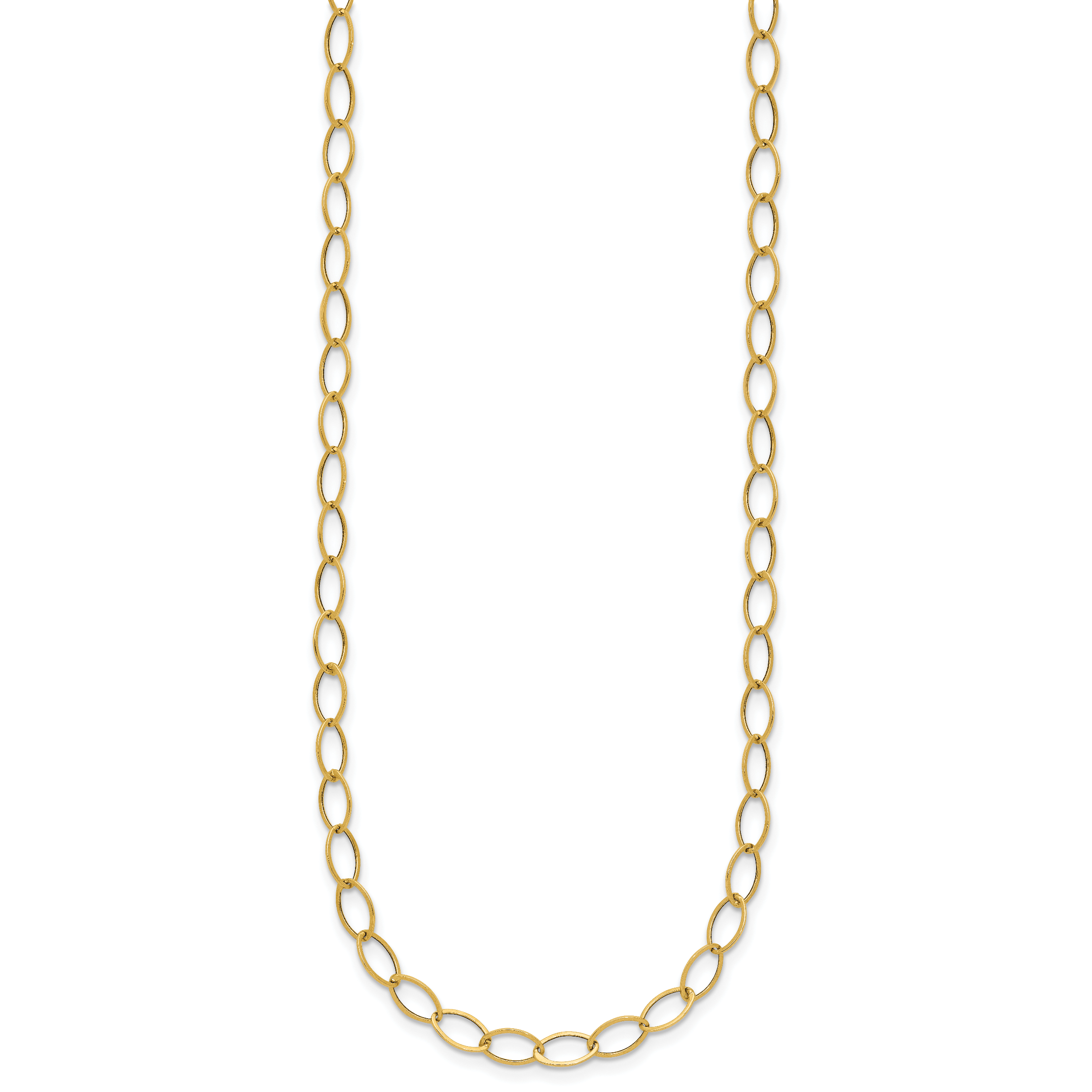 14k Oval Link Necklace Secondary image