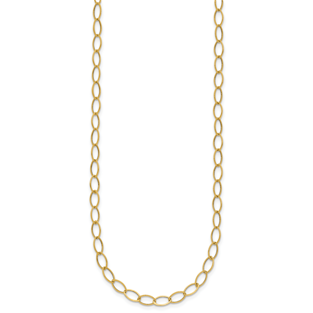 14k Oval Link Necklace