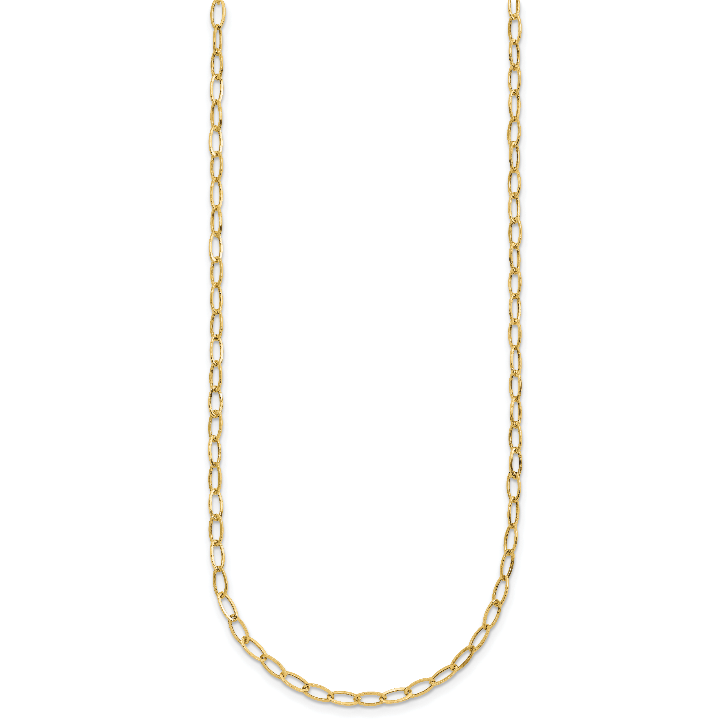 14k Oval Link Necklace Secondary image