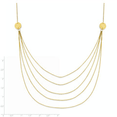 14K Five Strand Necklace