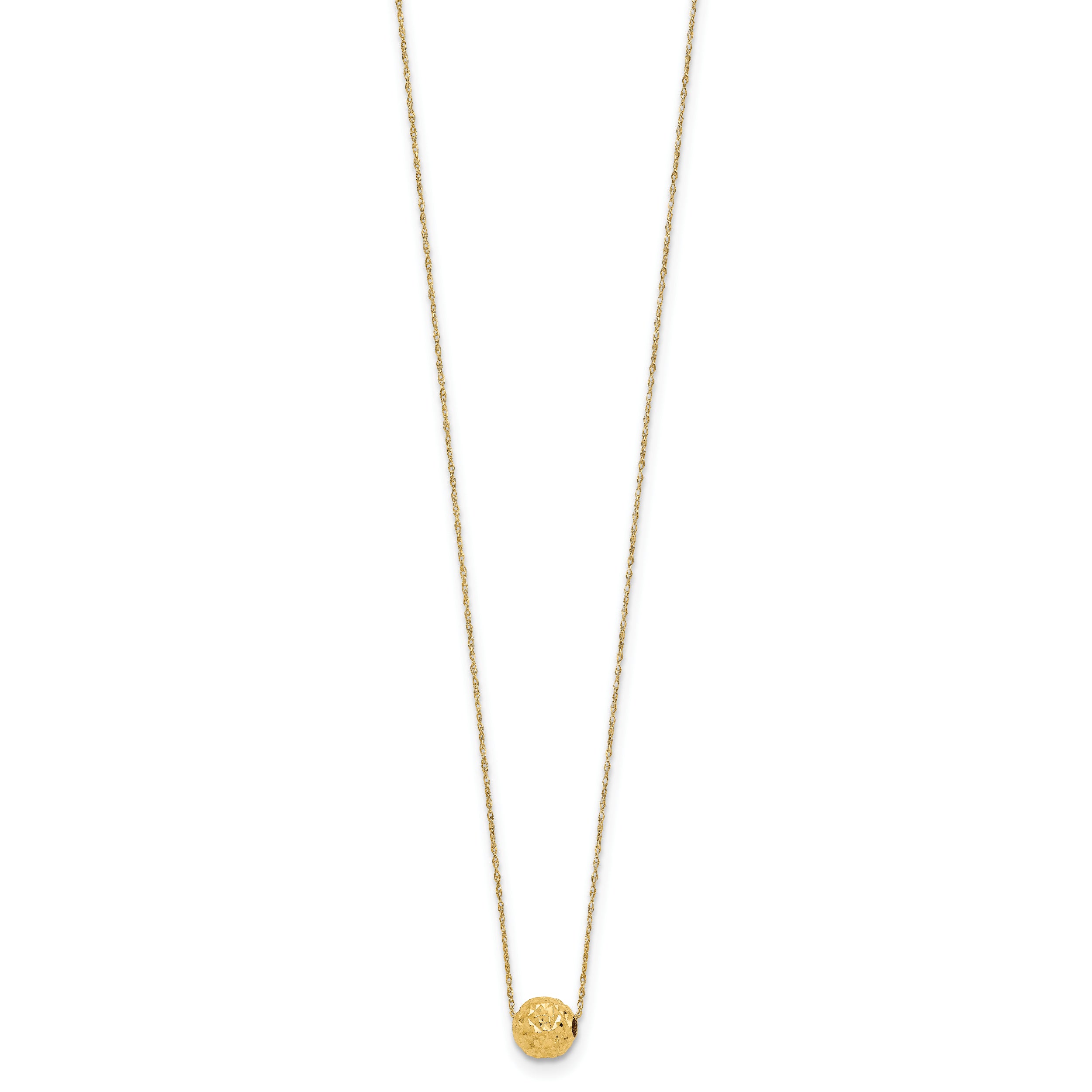 14k Bead Necklace