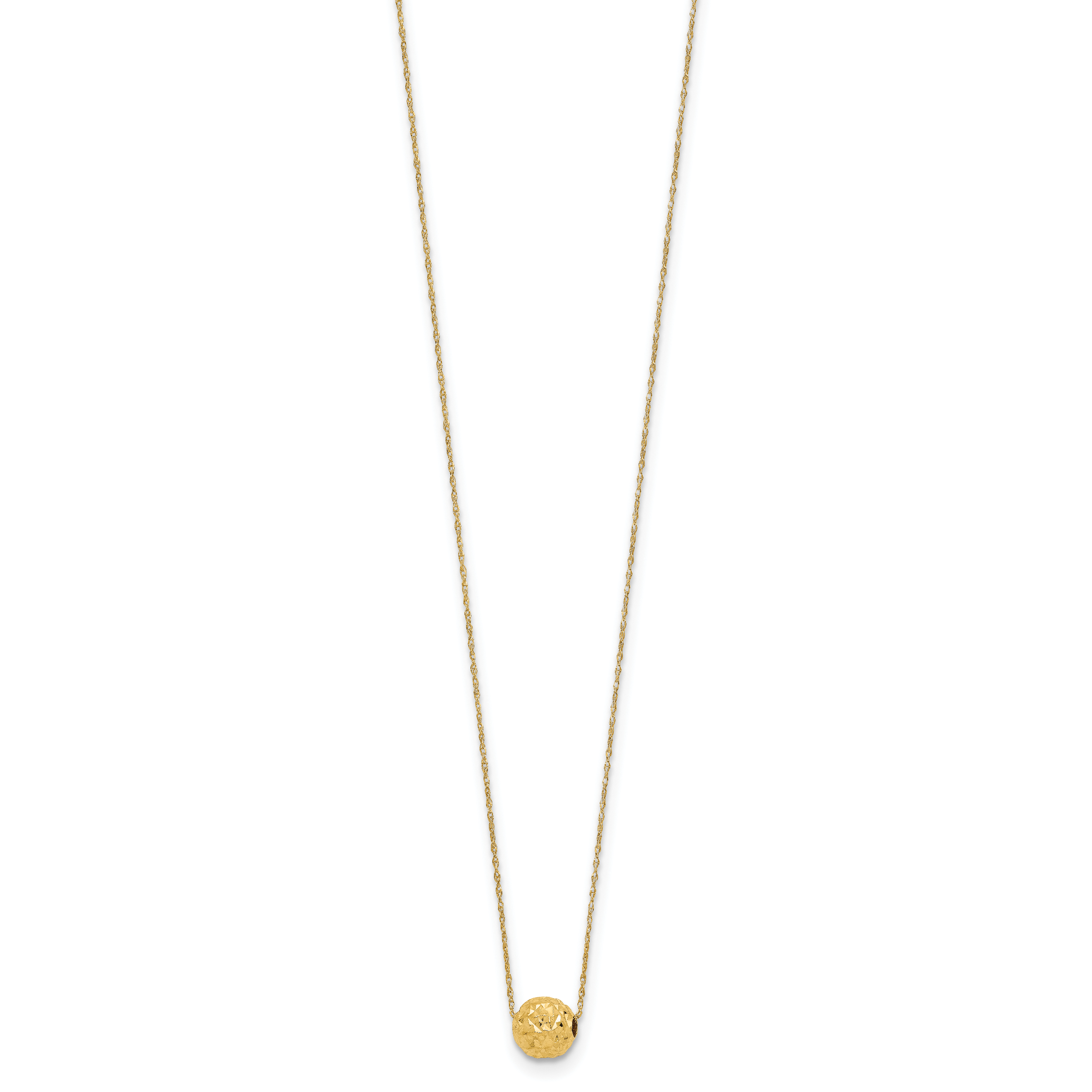 14k Bead Necklace Secondary image
