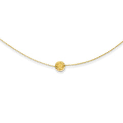 Sophia Jewelers 14K Gold Beaded Necklace with Handmade Elegance