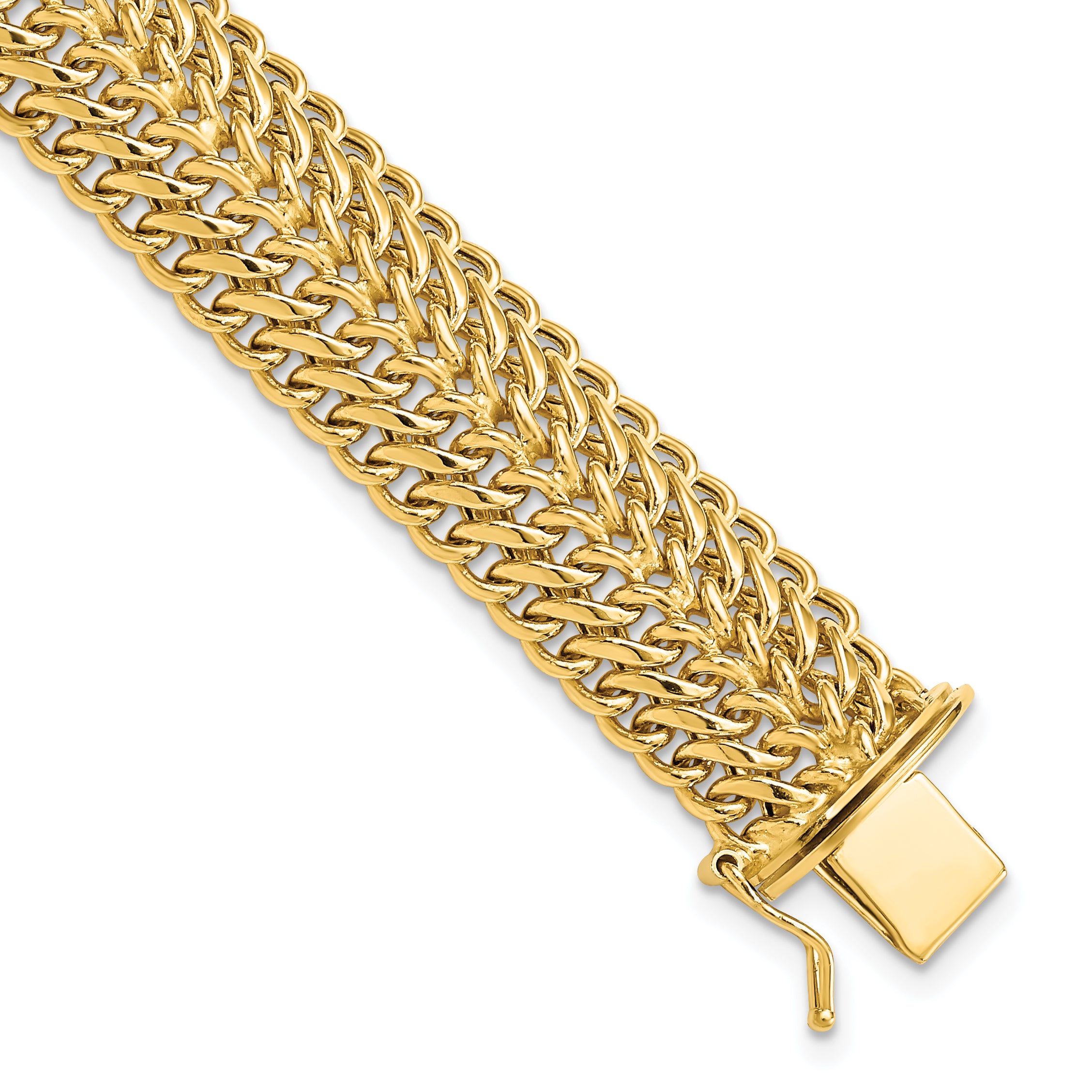 14k Polished 7.5in Fancy Link Bracelet Main image