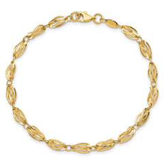 14K Gold Polished Fancy Bracelet