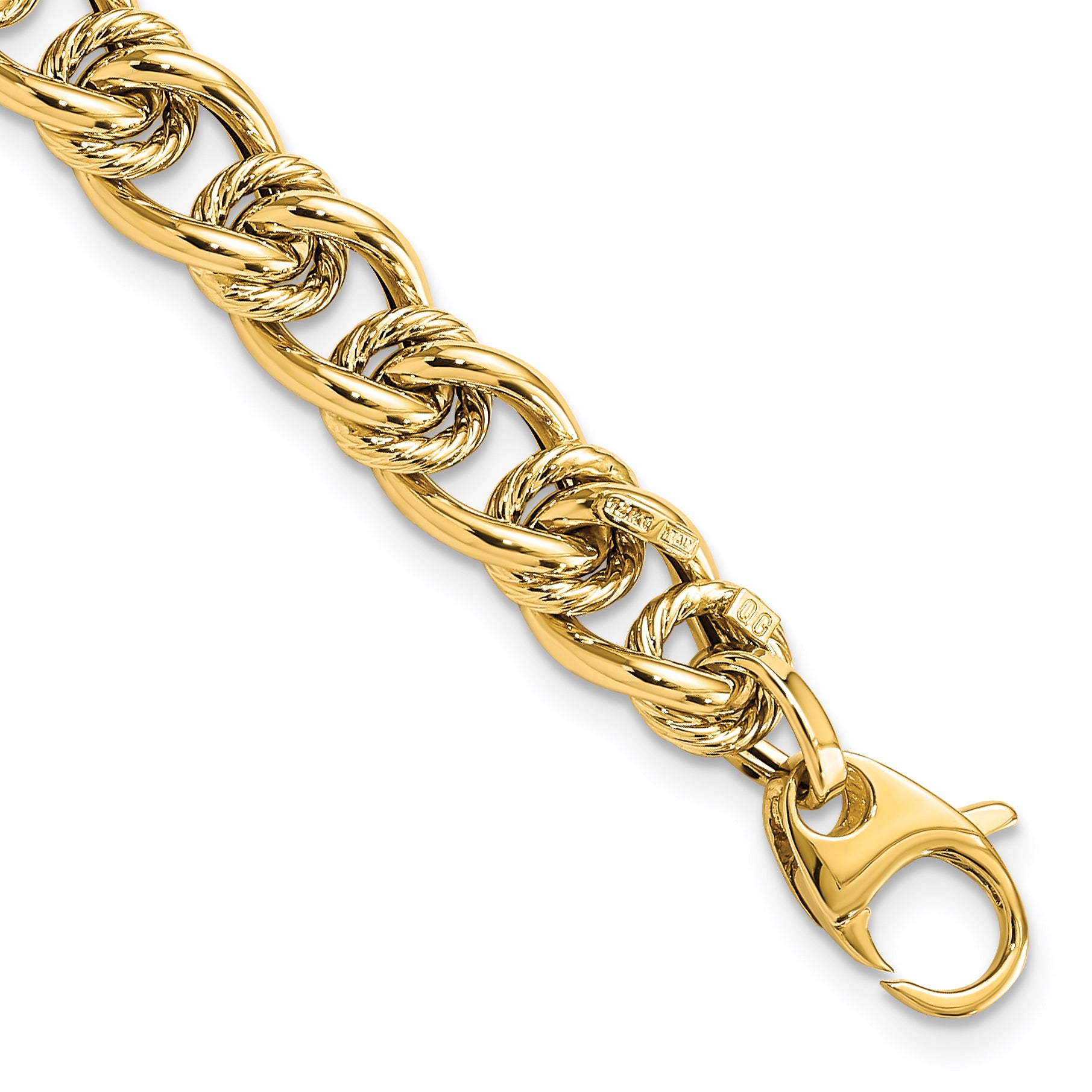 14K Polished Fancy Link Bracelet Main image