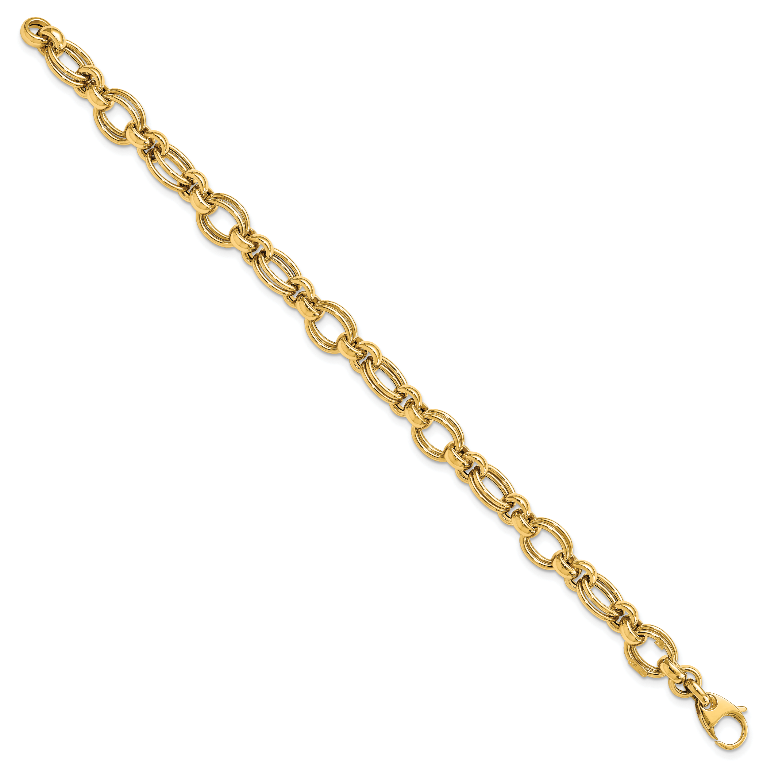 14k Polished Fancy Link Bracelet Secondary image