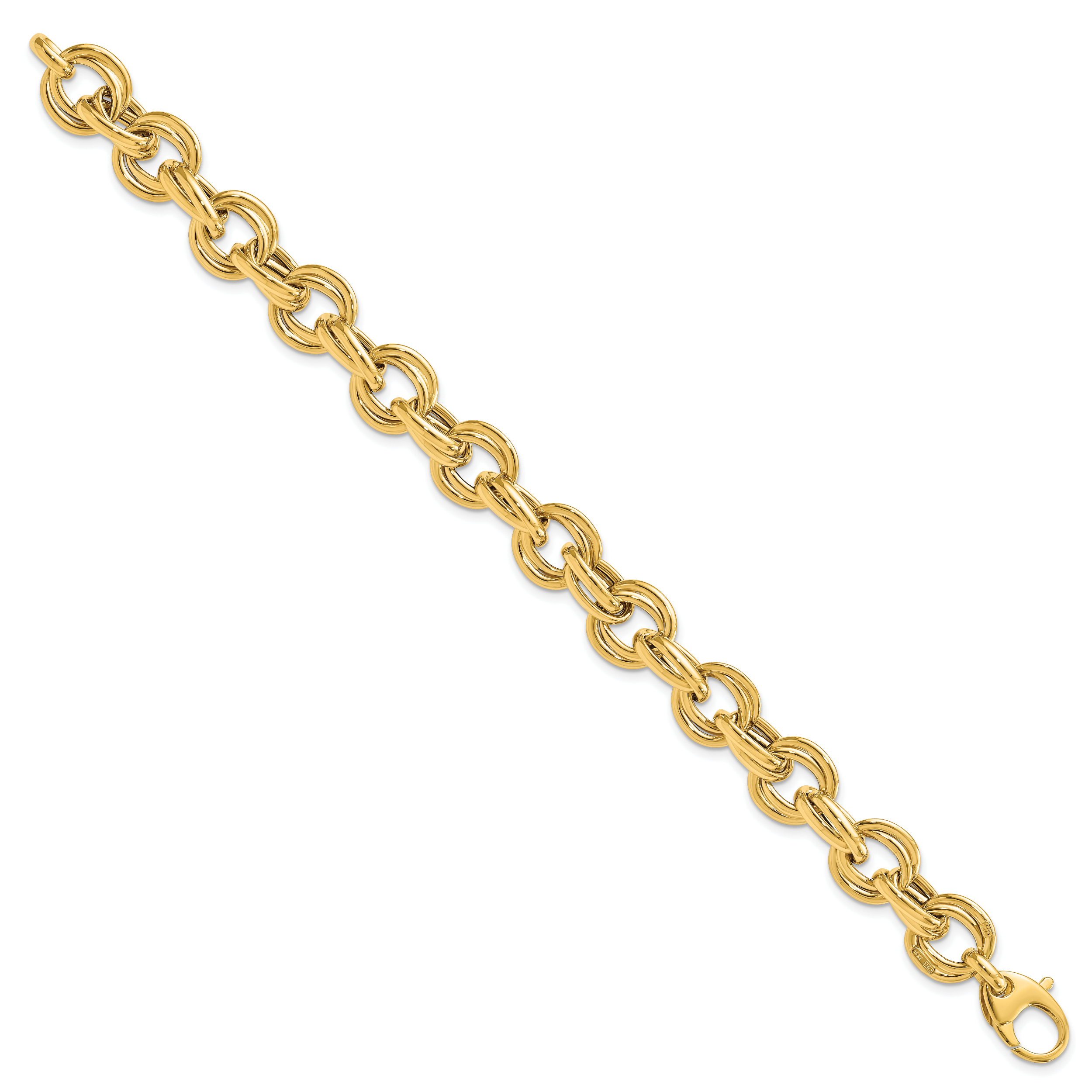 14K Polished Fancy Link Bracelet Secondary image