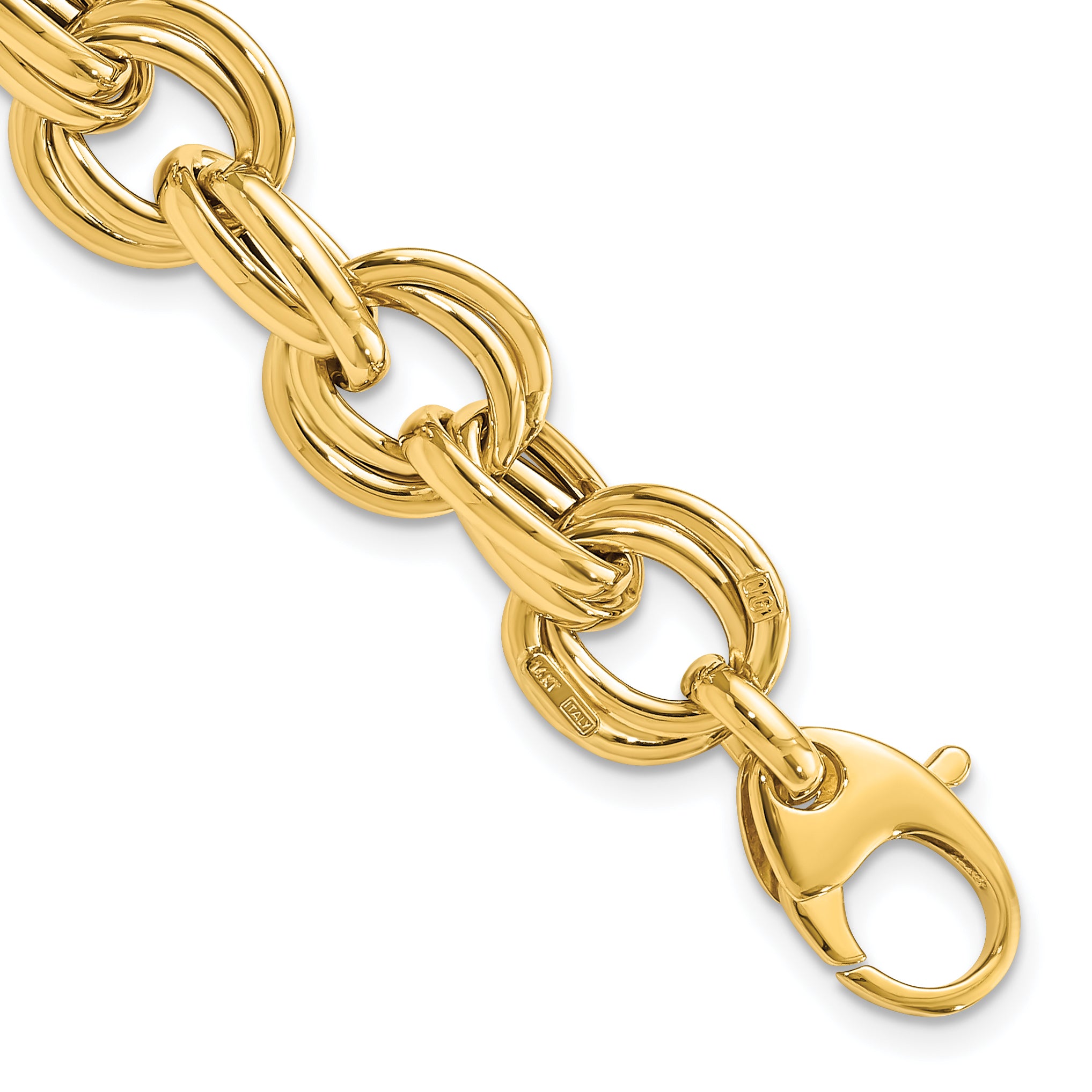 14K Polished Fancy Link Bracelet Main image