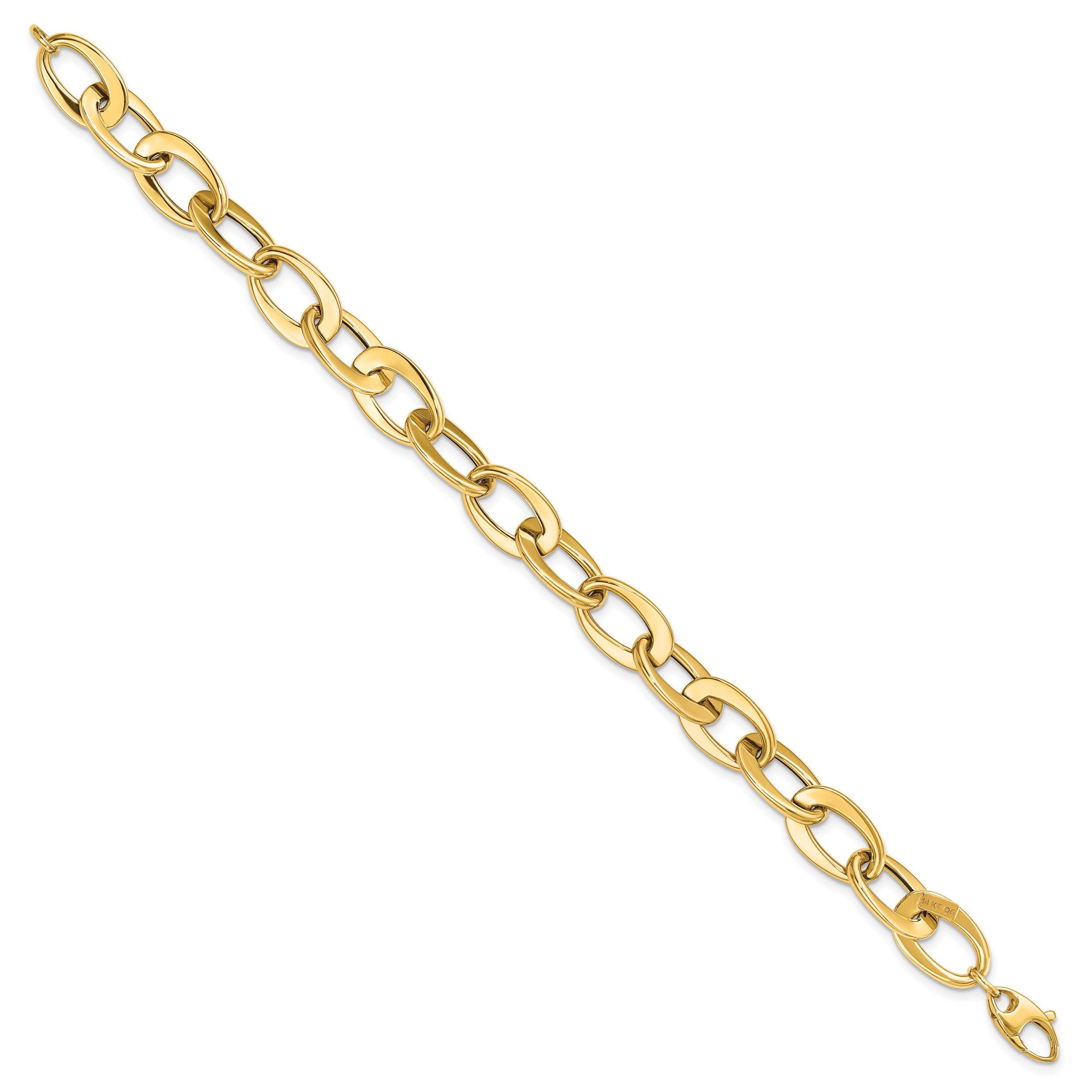 14k Polished Fancy Link Bracelet Secondary image