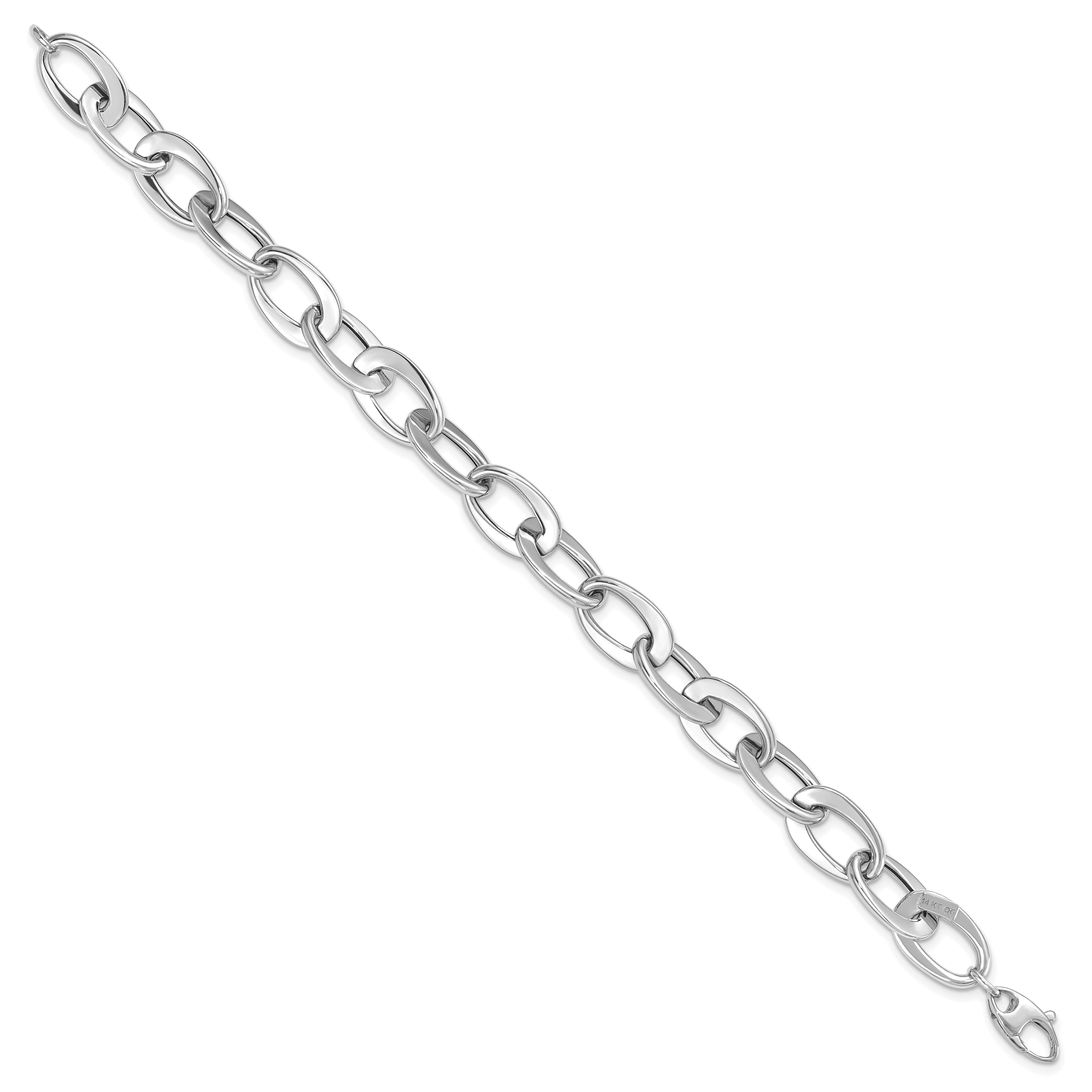 14kw Polished Fancy Link Bracelet Secondary image