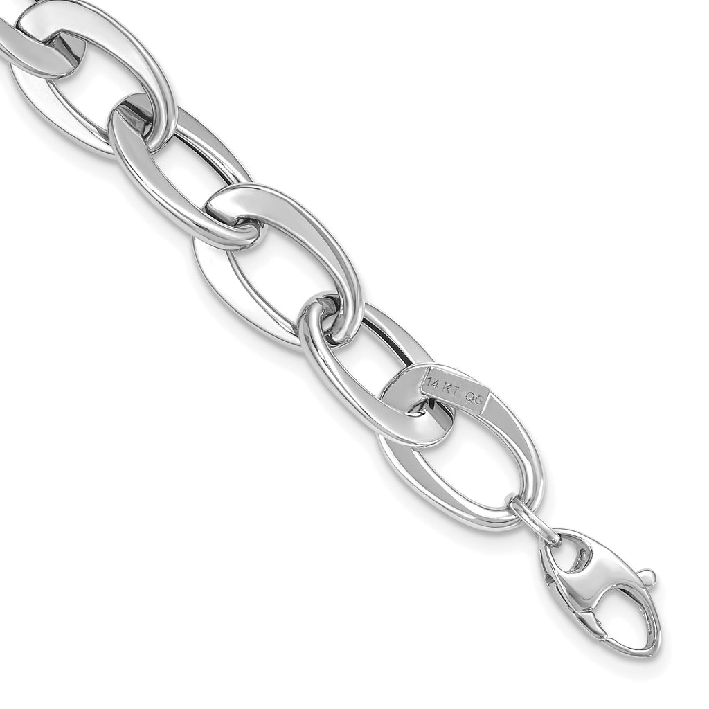 14kw Polished Fancy Link Bracelet