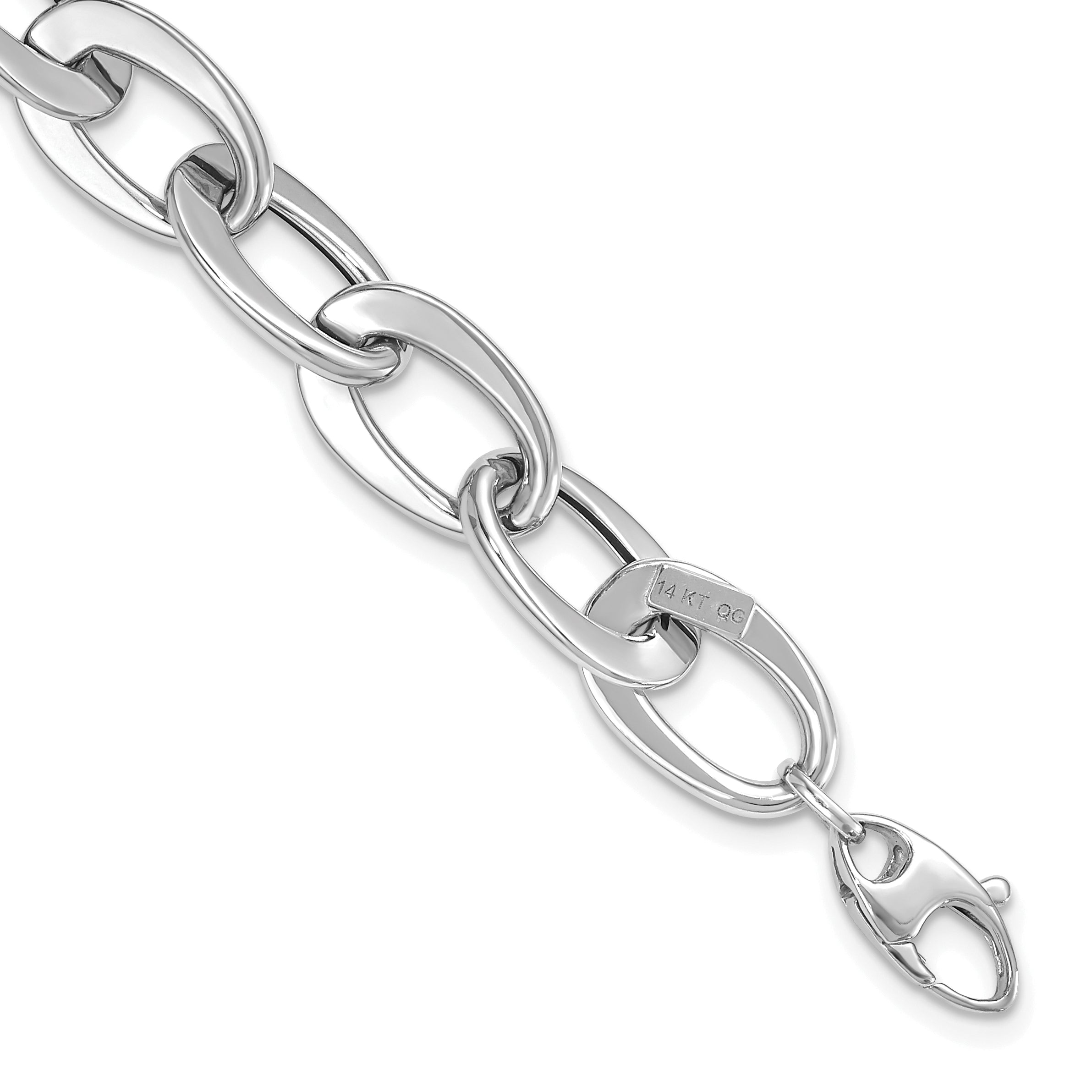 14kw Polished Fancy Link Bracelet