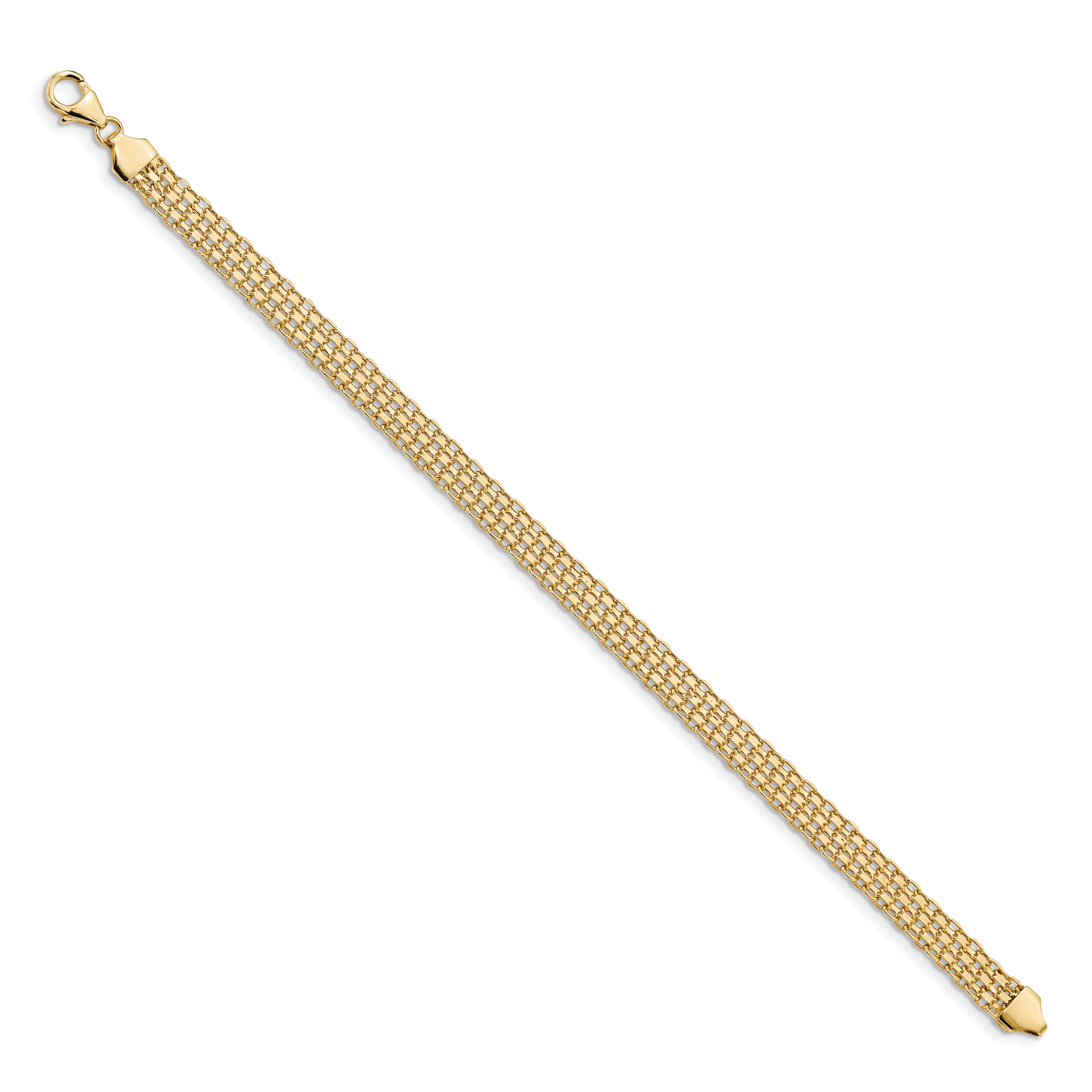14k Polished Fancy Link Bracelet Secondary image