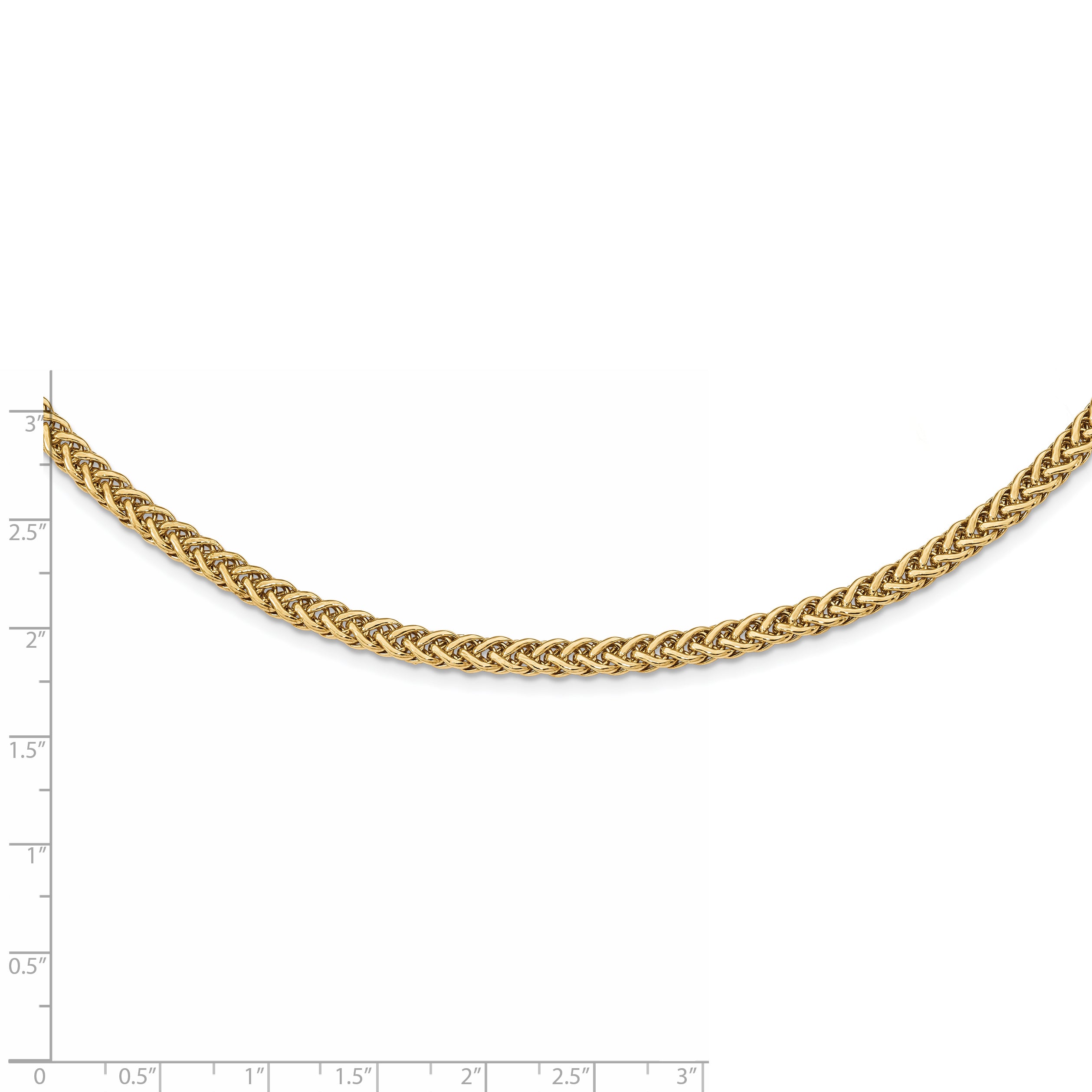 14K Yellow Gold Polished Fancy Link Necklace Unisex 17 Inch