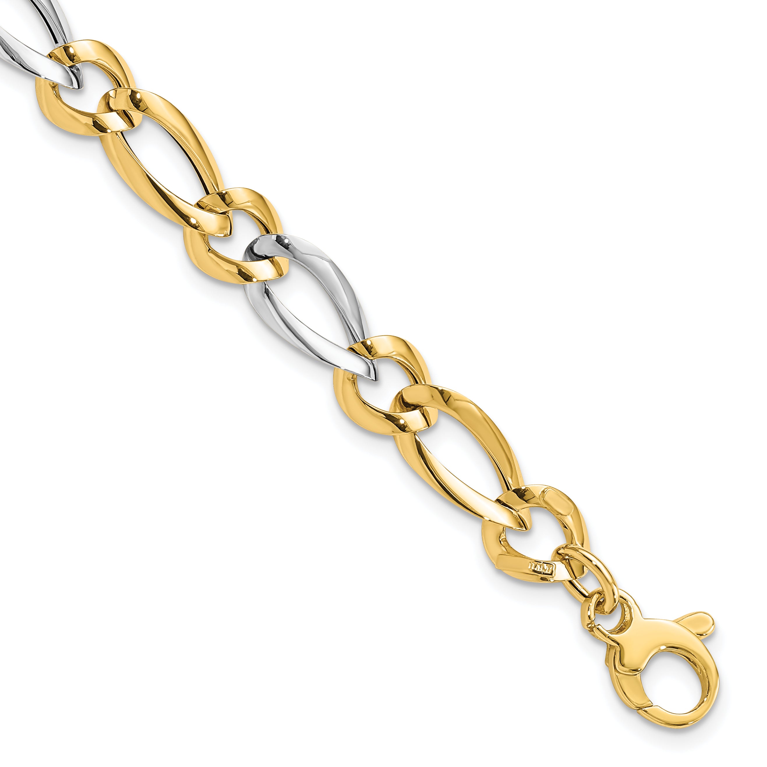 14k Two-Tone Polished Bracelet Main image
