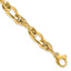 14k Polished Fancy Link 7in Bracelet