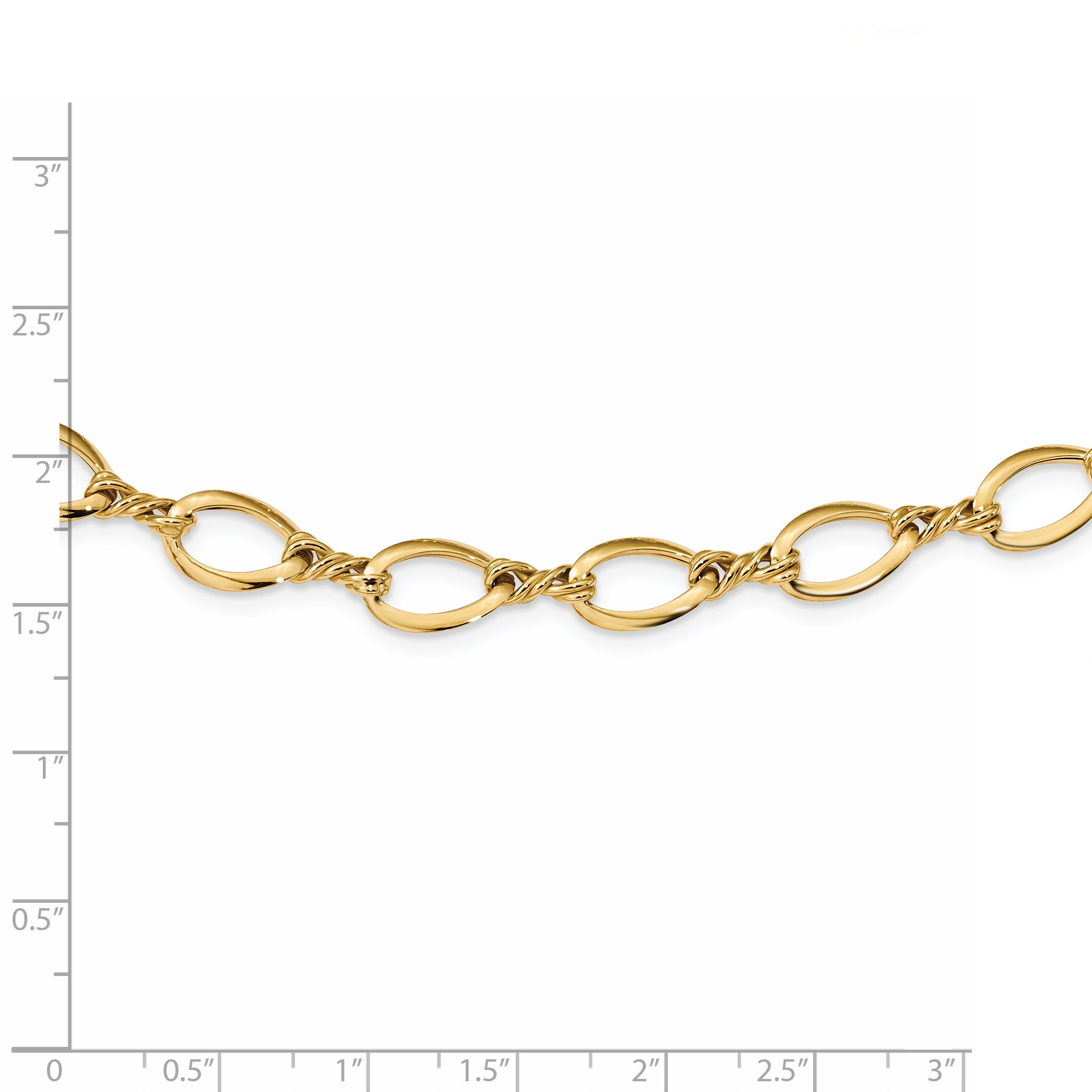 14k Fancy Link 18in Necklace