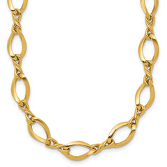 14k Fancy Link 18in Necklace
