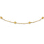 14k Textured 7 Stations Ball Necklace