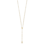 Sophia Jewelers 14K Gold Polished Rosary Necklace 24 Elegant Design