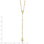 Sophia Jewelers 14K Gold Polished Rosary Necklace 24 Elegant Design