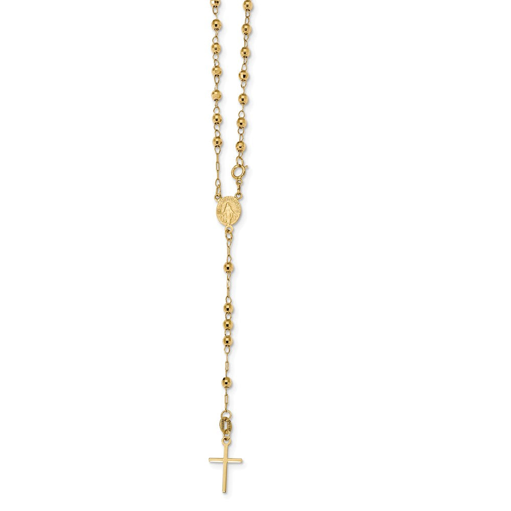 14K Rosary 18in Necklace