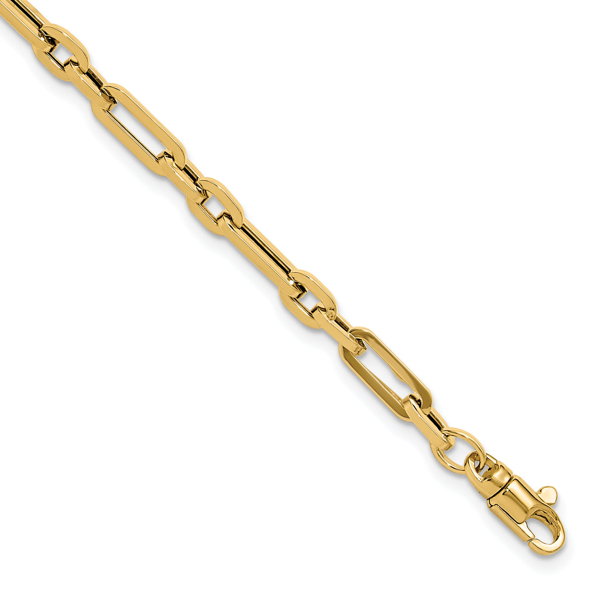 14K Gold Polished Fancy Link Bracelet