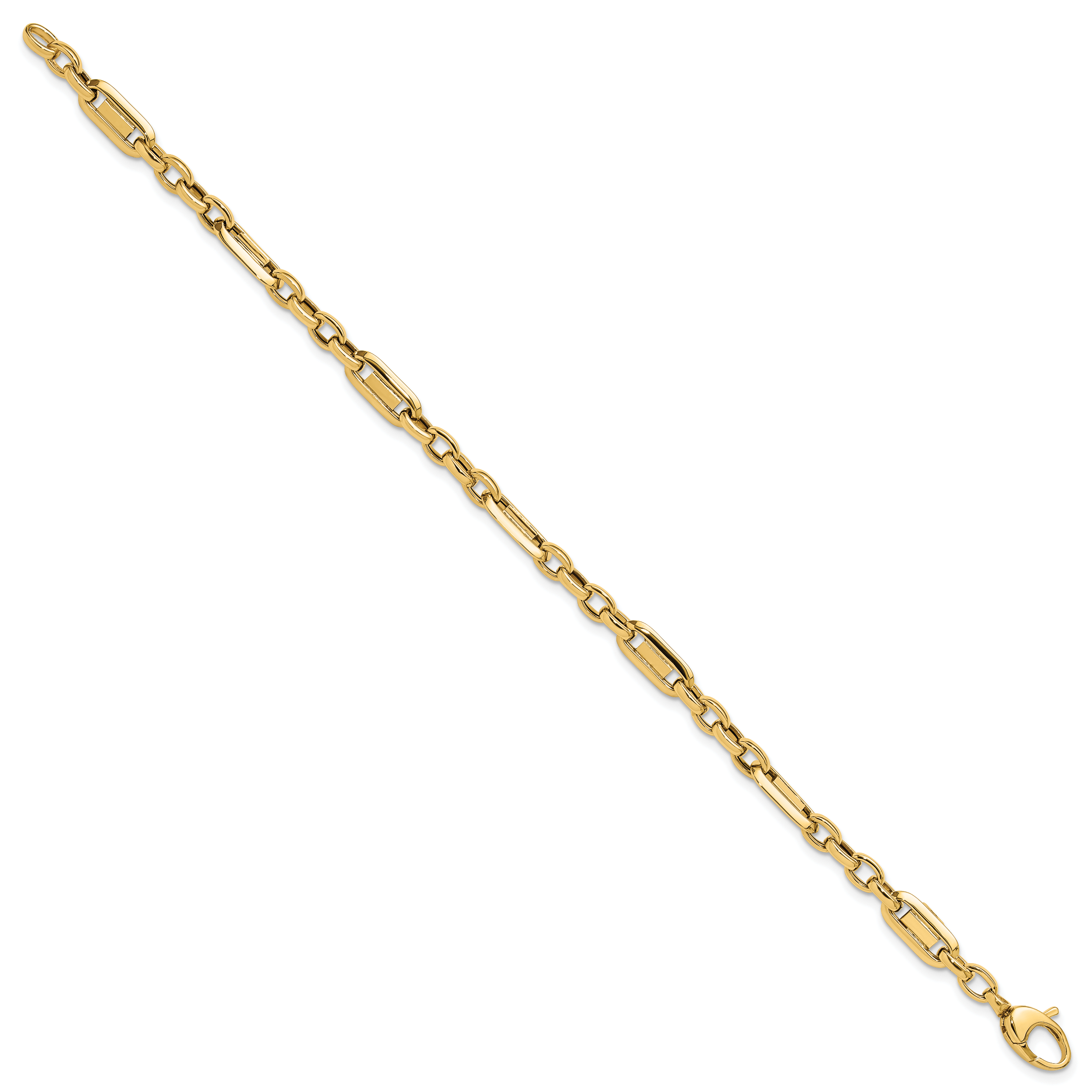 14k Polished Fancy Link Bracelet Secondary image