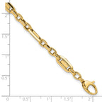 14k Polished Fancy Link Bracelet