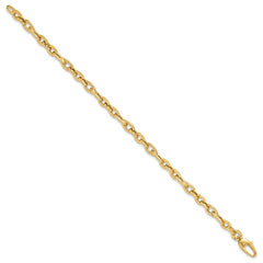 14K 7.5in Polished Fancy Link Bracelet