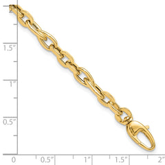 14K 7.5in Polished Fancy Link Bracelet