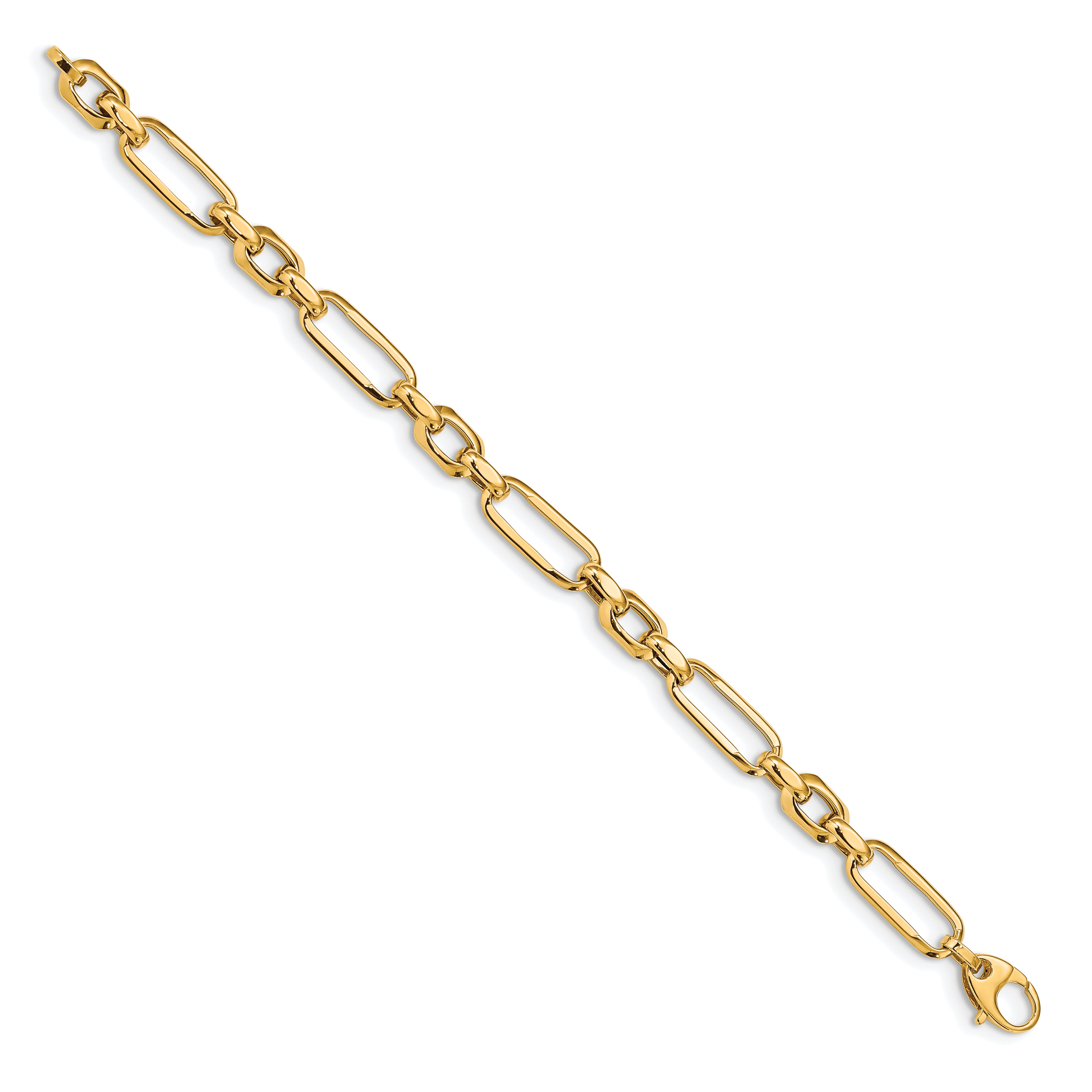 14k Polished Fancy Link Bracelet Secondary image