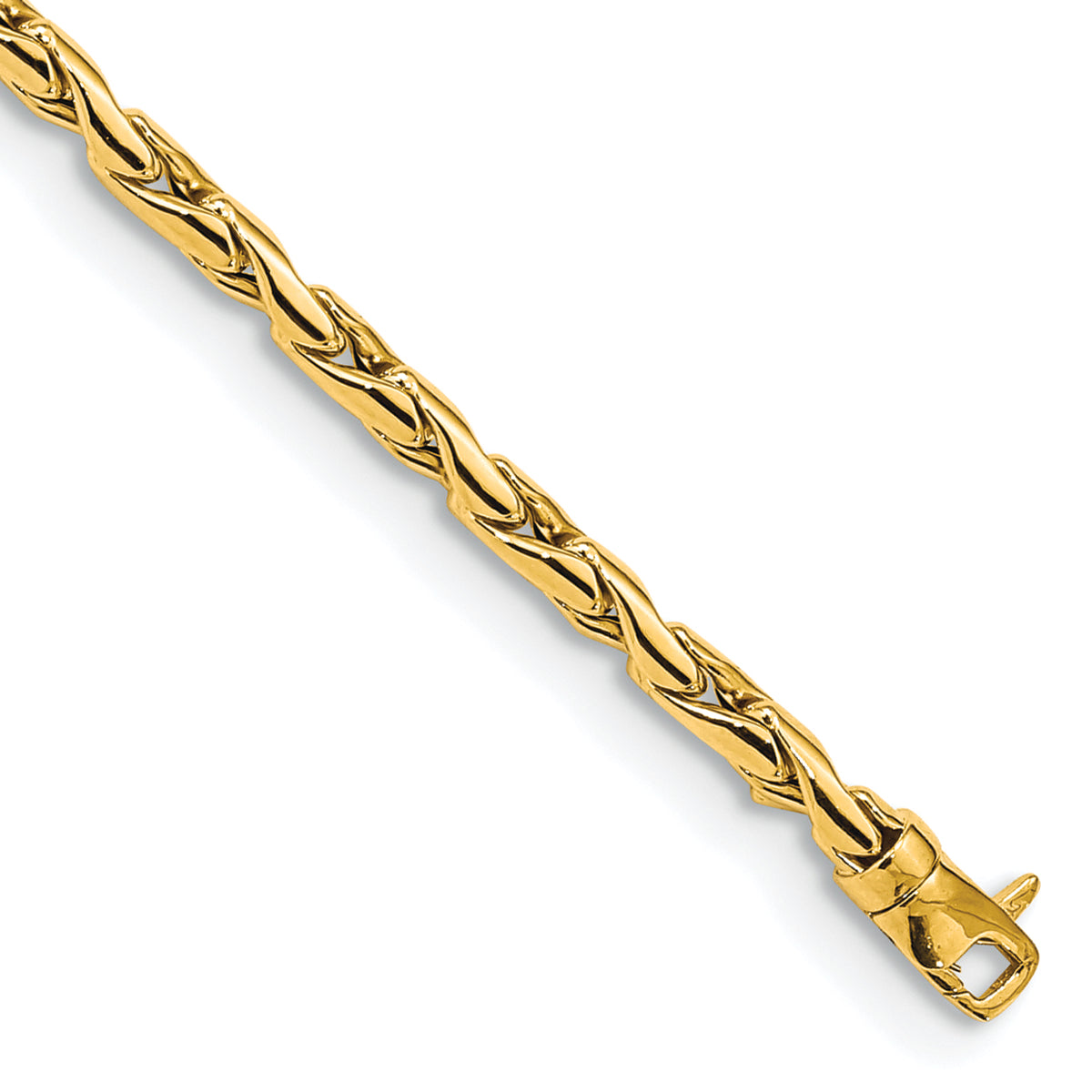 14K 3.25mm Polished Fancy Link Bracelet