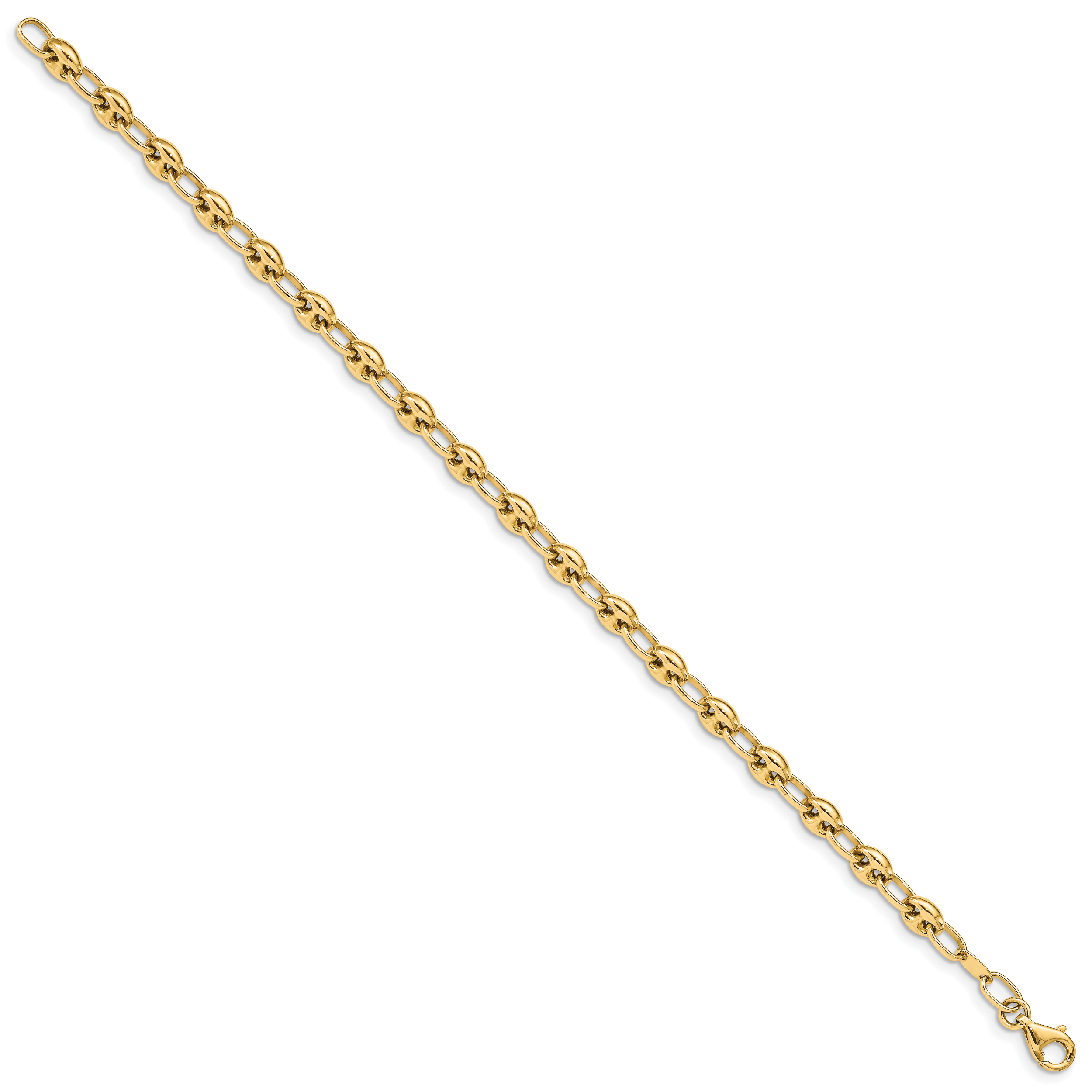 14K Polished Link Bracelet Secondary image