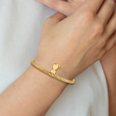 14K Cat Stretch Mesh Bracelet