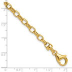 14k 7.5in 4.5mm Polished Fancy Link Bracelet