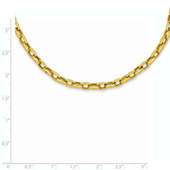 14K 18in 4.5mm Polished Fancy Link Necklace